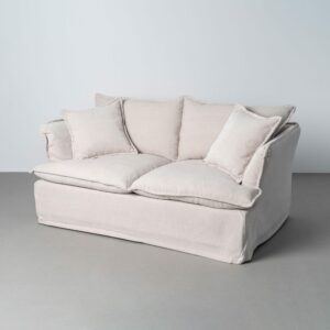 SOFÁ 2 PLAZAS CREMA TEJIDO 181 X 103 X 72 CM