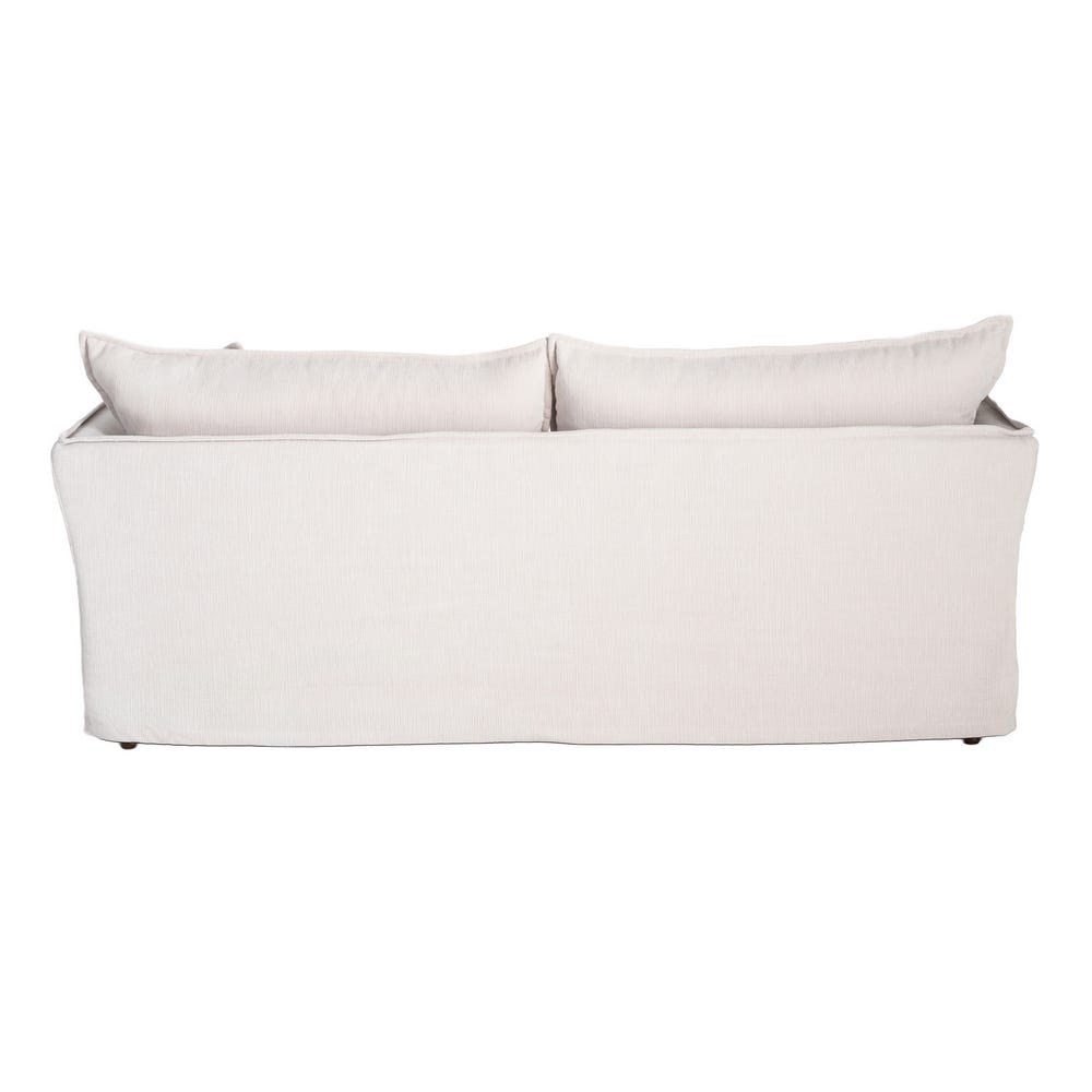 SOFÁ 3 PLAZAS CREMA TEJIDO 221 X 103 X 72 CM SOFÁ 3 PLAZAS CREMA TEJIDO 221 X 103 X 72 CM - Imagen 3