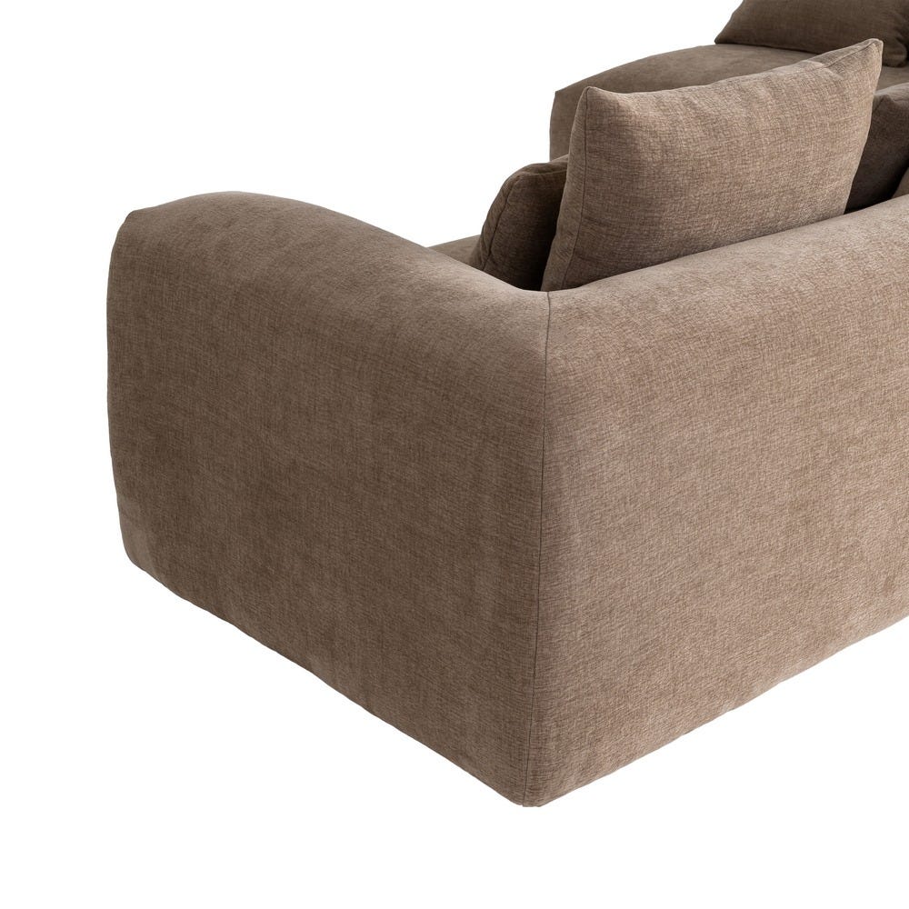 SOFÁ CHAISE LONGUE IZQUIERDA BEIGE 307 X 202 X 81 CM SOFÁ CHAISE LONGUE IZQUIERDA BEIGE 307 X 202 X 81 CM - Imagen 4