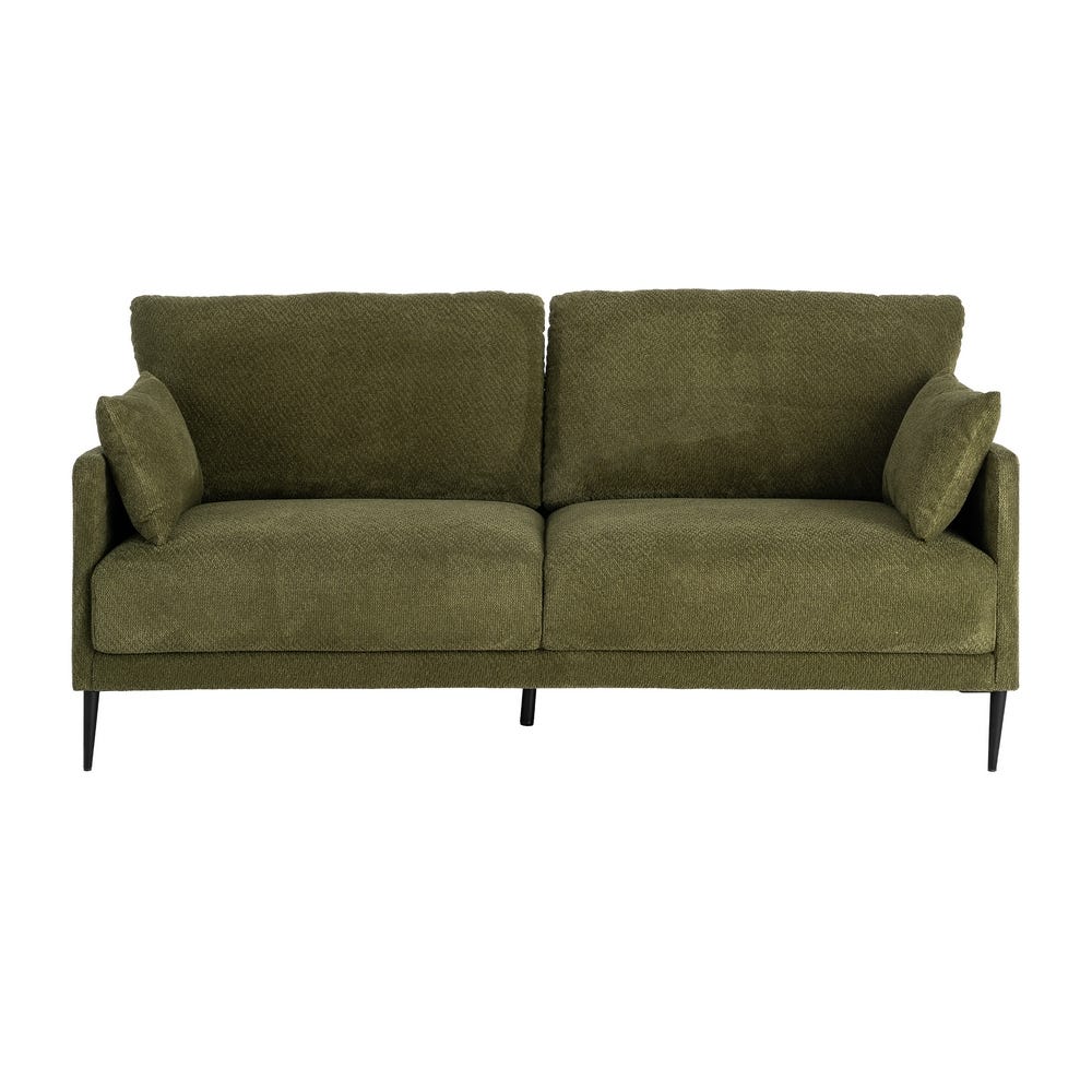 SOFÁ VERDE TEJIDO SALÓN 191 X 80 X 88 CM SOFÁ VERDE TEJIDO SALÓN 191 X 80 X 88 CM - Imagen 2
