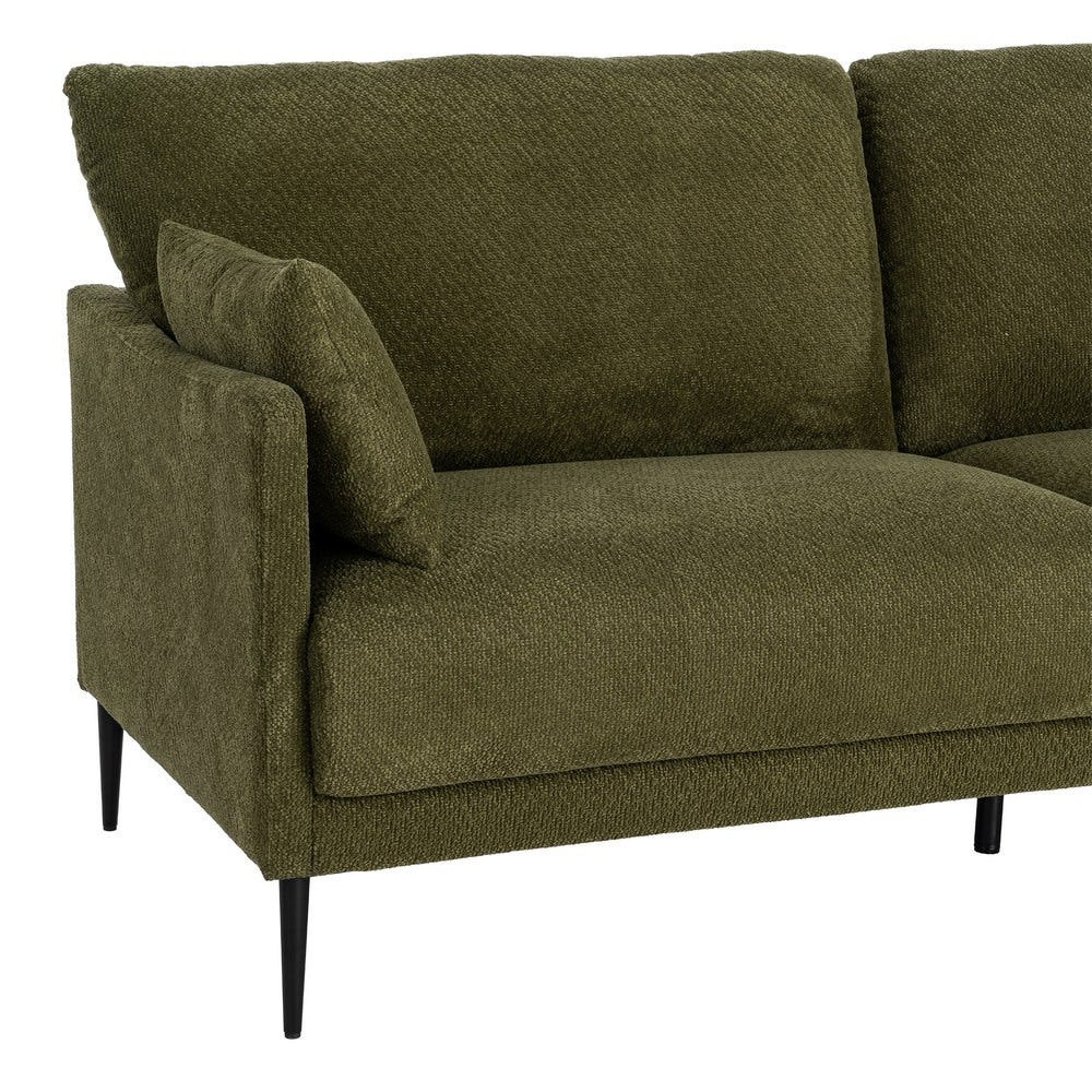 SOFÁ VERDE TEJIDO SALÓN 191 X 80 X 88 CM SOFÁ VERDE TEJIDO SALÓN 191 X 80 X 88 CM - Imagen 4