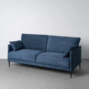SOFÁ AZUL TEJIDO SALÓN 191 X 80 X 88 CM