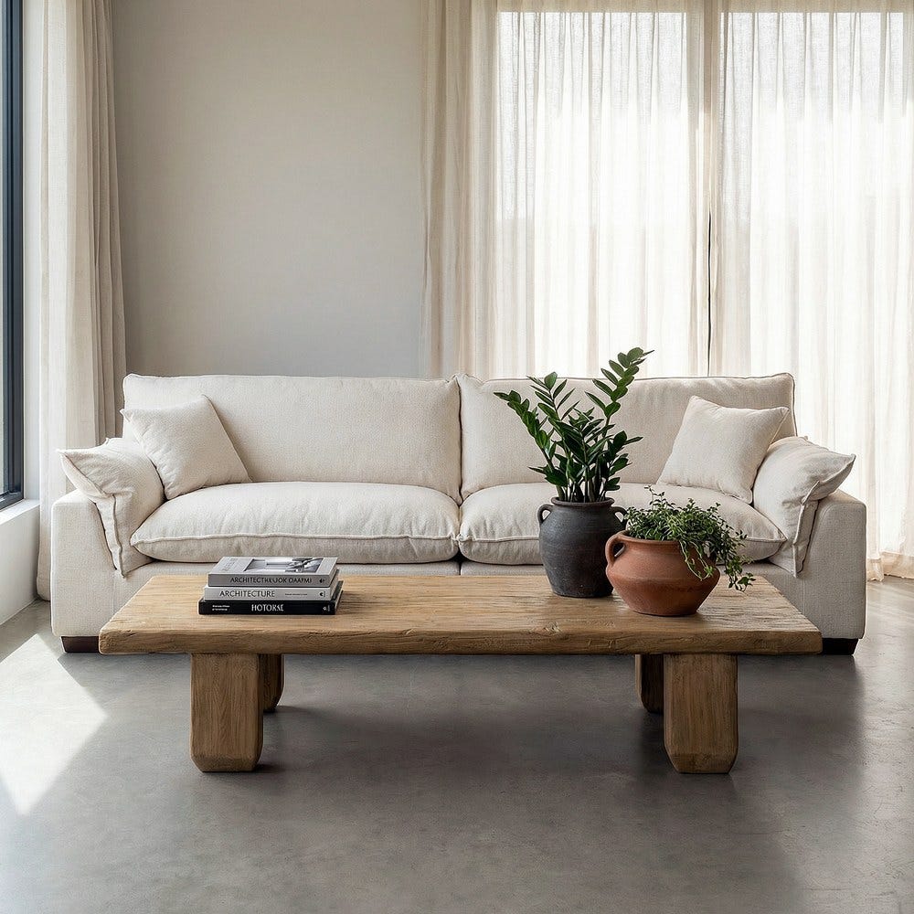 MESA CENTRO MADERA DE PINO SALÓN 178 X 69 X 35 CM MESA CENTRO MADERA DE PINO SALÓN 178 X 69 X 35 CM