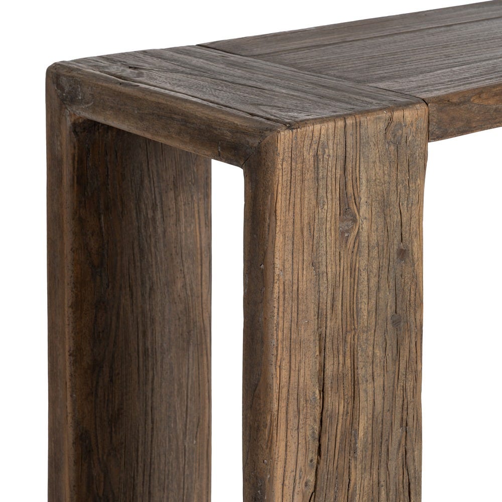 CONSOLA MADERA DE OLMO ENTRADA 178 X 38 X 76 CM CONSOLA MADERA DE OLMO ENTRADA 178 X 38 X 76 CM - Imagen 3