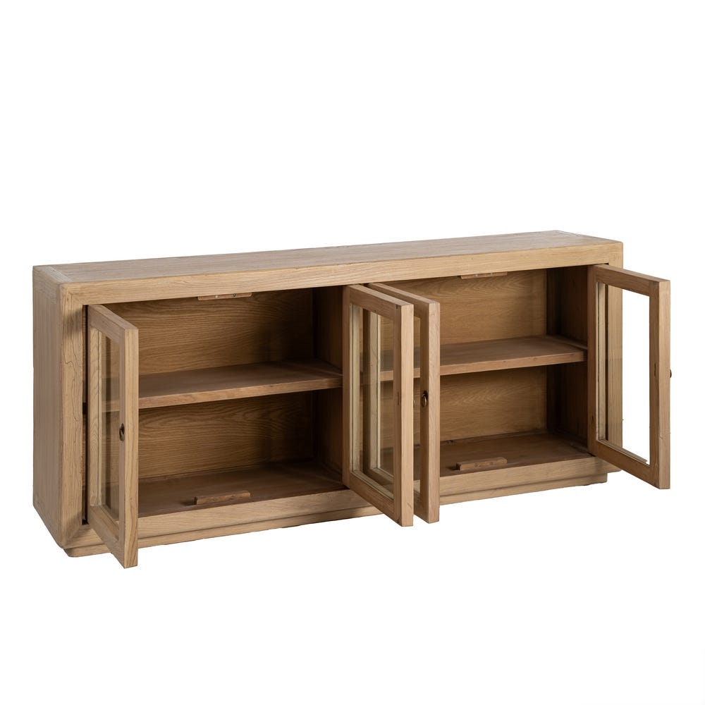 APARADOR MADERA DE OLMO SALÓN 200 X 44 X 85 CM APARADOR MADERA DE OLMO SALÓN 200 X 44 X 85 CM - Imagen 2