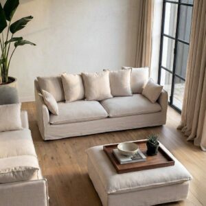 SOFÁ 3 PLAZAS BEIGE DM-TEJIDO SALÓN 212 X 104 X 76 CM SOFÁ 3 PLAZAS BEIGE DM-TEJIDO SALÓN 212 X 104 X 76 CM