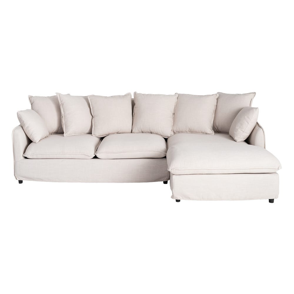 SOFÁ CHAISE LONGUE BEIGE DM-TEJIDO SALÓN 252 X 158 X 84 CM SOFÁ CHAISE LONGUE BEIGE DM-TEJIDO SALÓN 252 X 158 X 84 CM - Imagen 2