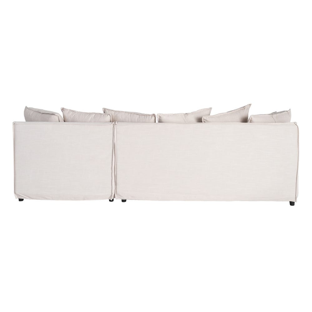 SOFÁ CHAISE LONGUE BEIGE DM-TEJIDO SALÓN 252 X 158 X 84 CM SOFÁ CHAISE LONGUE BEIGE DM-TEJIDO SALÓN 252 X 158 X 84 CM - Imagen 3