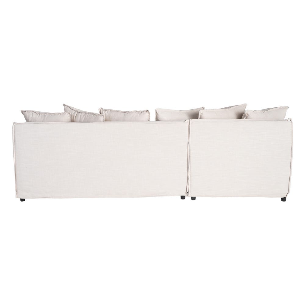 SOFÁ CHAISE LONGUE BEIGE DM-TEJIDO SALÓN 254 X 158 X 84 CM SOFÁ CHAISE LONGUE BEIGE DM-TEJIDO SALÓN 254 X 158 X 84 CM - Imagen 3