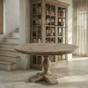 MESA COMEDOR MADERA DE PINO SALÓN 140 X 140 X 76 CM