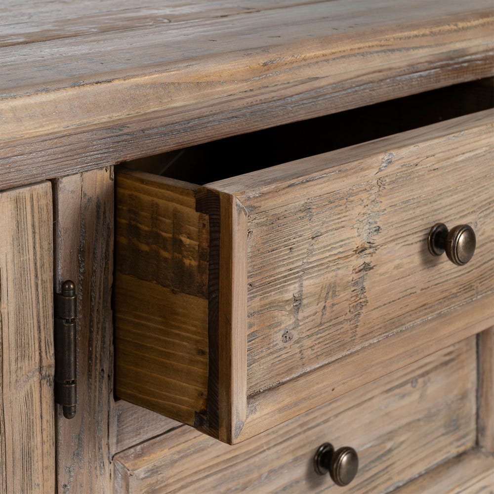 APARADOR MADERA DE PINO SALÓN 220 X 45 X 80 CM APARADOR MADERA DE PINO SALÓN 220 X 45 X 80 CM - Imagen 3