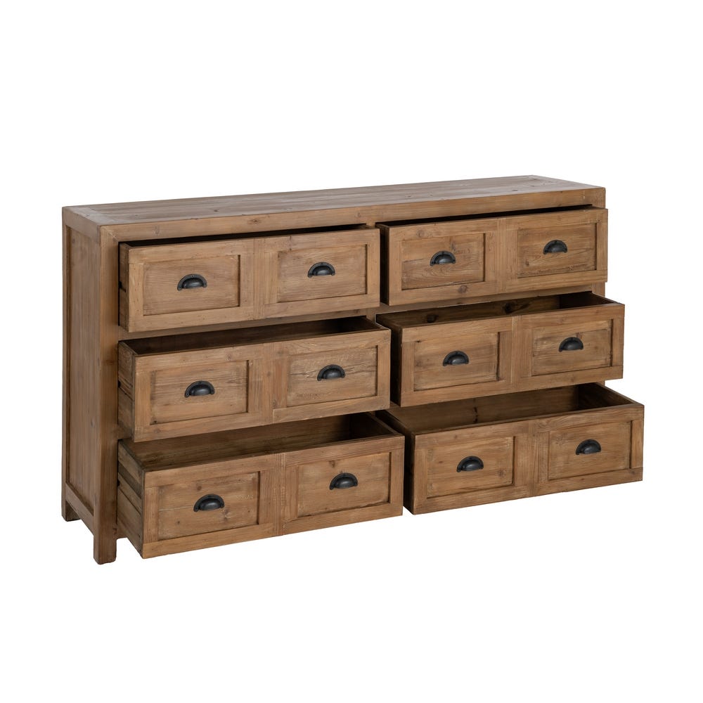 CÓMODA MADERA RECICLADA SALÓN 160 X 40 X 90 CM CÓMODA MADERA RECICLADA SALÓN 160 X 40 X 90 CM - Imagen 2