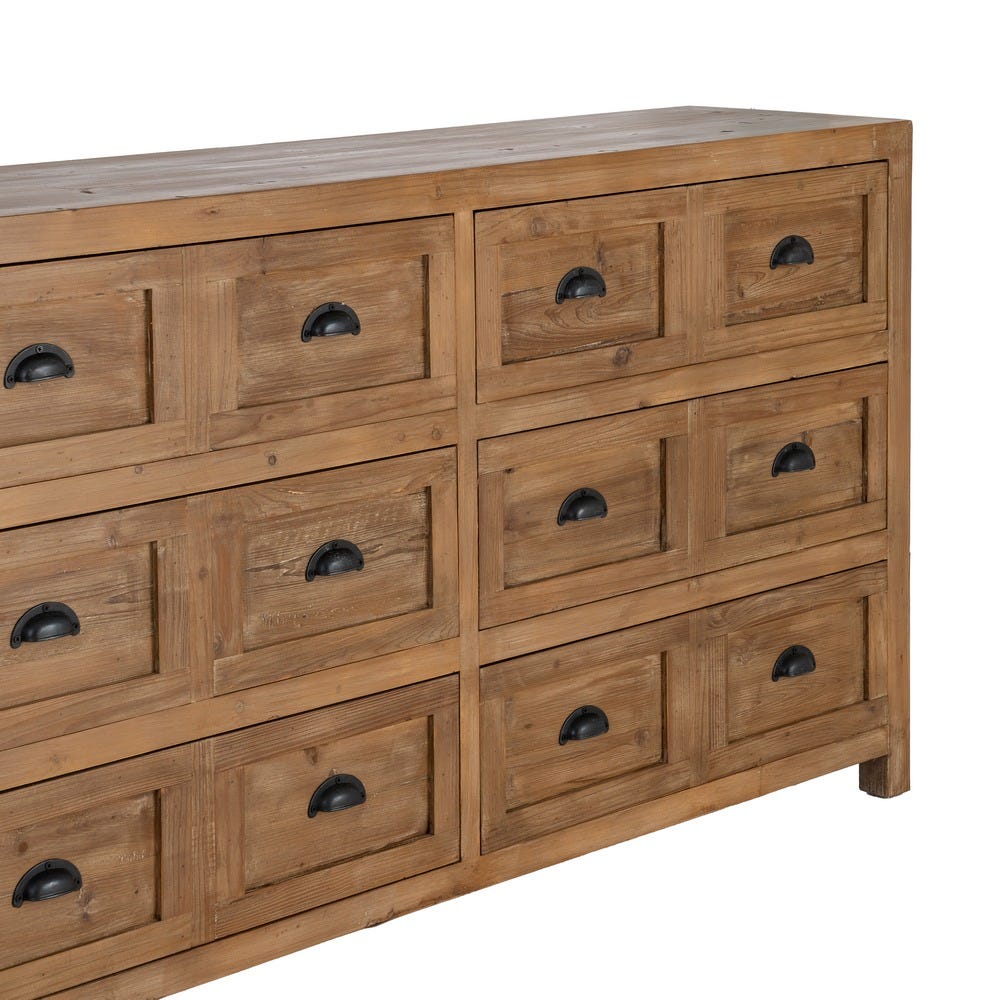 CÓMODA MADERA RECICLADA SALÓN 160 X 40 X 90 CM CÓMODA MADERA RECICLADA SALÓN 160 X 40 X 90 CM - Imagen 3