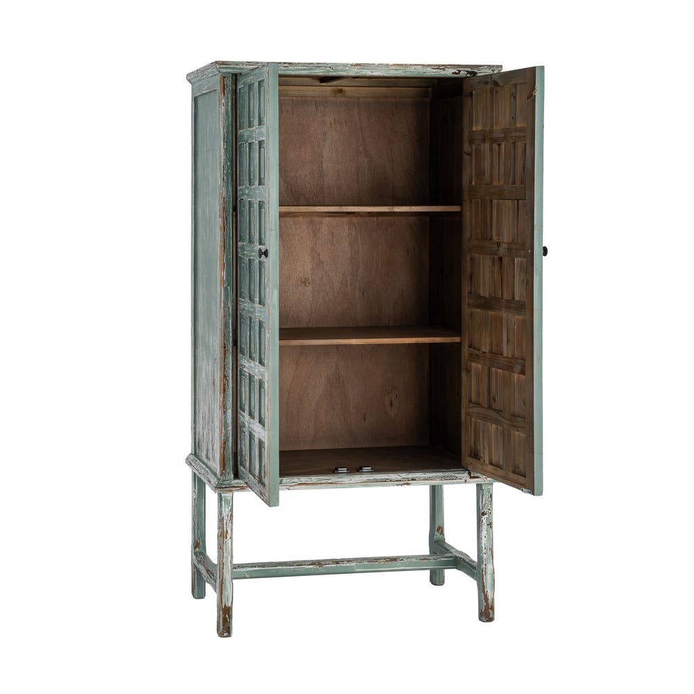 ARMARIO MADERA RECICLADA SALÓN 96 X 45 X 181 CM ARMARIO MADERA RECICLADA SALÓN 96 X 45 X 181 CM - Imagen 2