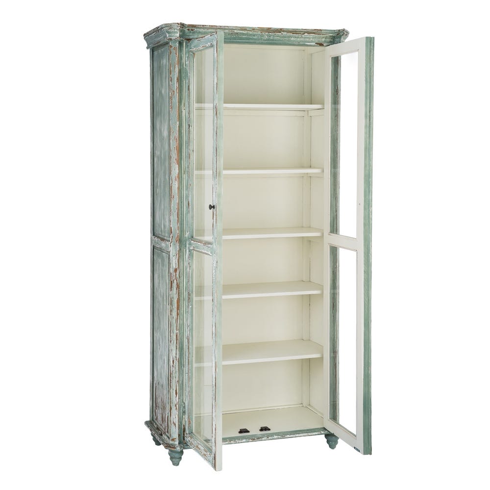 VITRINA MADERA RECICLADA SALÓN 101 X 44 X 216 CM VITRINA MADERA RECICLADA SALÓN 101 X 44 X 216 CM - Imagen 2