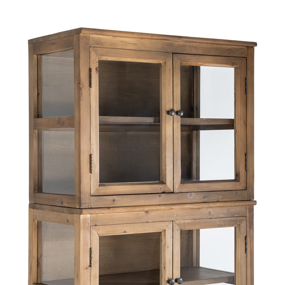 VITRINA MADERA RECICLADA SALÓN 80 X 40 X 201,50 CM VITRINA MADERA RECICLADA SALÓN 80 X 40 X 201,50 CM - Imagen 3