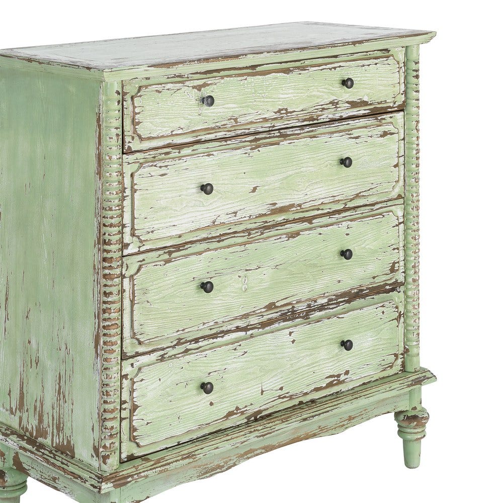 CÓMODA MADERA RECICLADA DORMITORIO 95 X 45 X 103 CM CÓMODA MADERA RECICLADA DORMITORIO 95 X 45 X 103 CM - Imagen 3