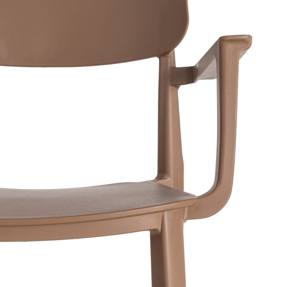 SILLA APILABLE MARRÓN PP CONTRACT 51,50 X 51 X 80 CM SILLA APILABLE MARRÓN PP CONTRACT 51,50 X 51 X 80 CM - Imagen 2