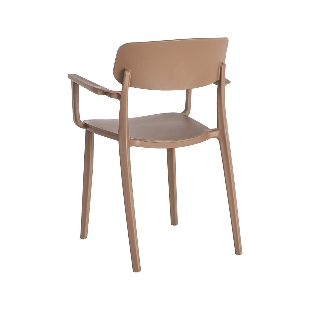 SILLA APILABLE MARRÓN PP CONTRACT 51,50 X 51 X 80 CM SILLA APILABLE MARRÓN PP CONTRACT 51,50 X 51 X 80 CM - Imagen 3