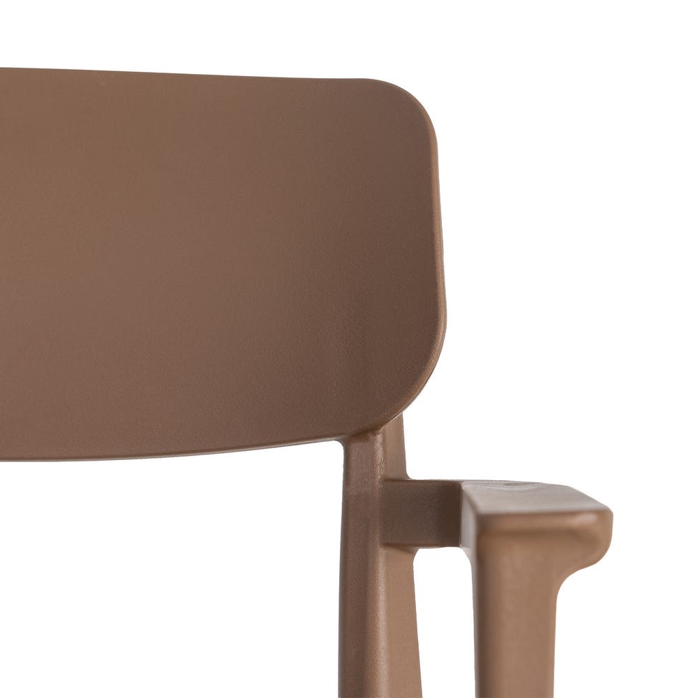 SILLA APILABLE MARRÓN PP CONTRACT 51,50 X 51 X 80 CM SILLA APILABLE MARRÓN PP CONTRACT 51,50 X 51 X 80 CM - Imagen 4