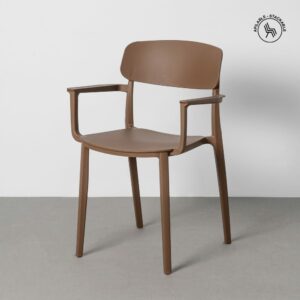 SILLA APILABLE MARRÓN PP CONTRACT 51,50 X 51 X 80 CM SILLA APILABLE MARRÓN PP CONTRACT 51,50 X 51 X 80 CM