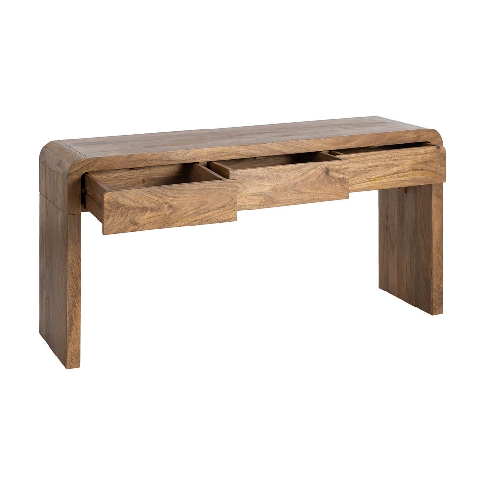 CONSOLA MADERA DE MANGO SALÓN 153 X 45 X 76 CM CONSOLA MADERA DE MANGO SALÓN 153 X 45 X 76 CM - Imagen 2