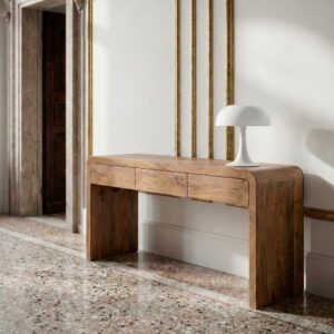 CONSOLA MADERA DE MANGO SALÓN 153 X 45 X 76 CM CONSOLA MADERA DE MANGO SALÓN 153 X 45 X 76 CM