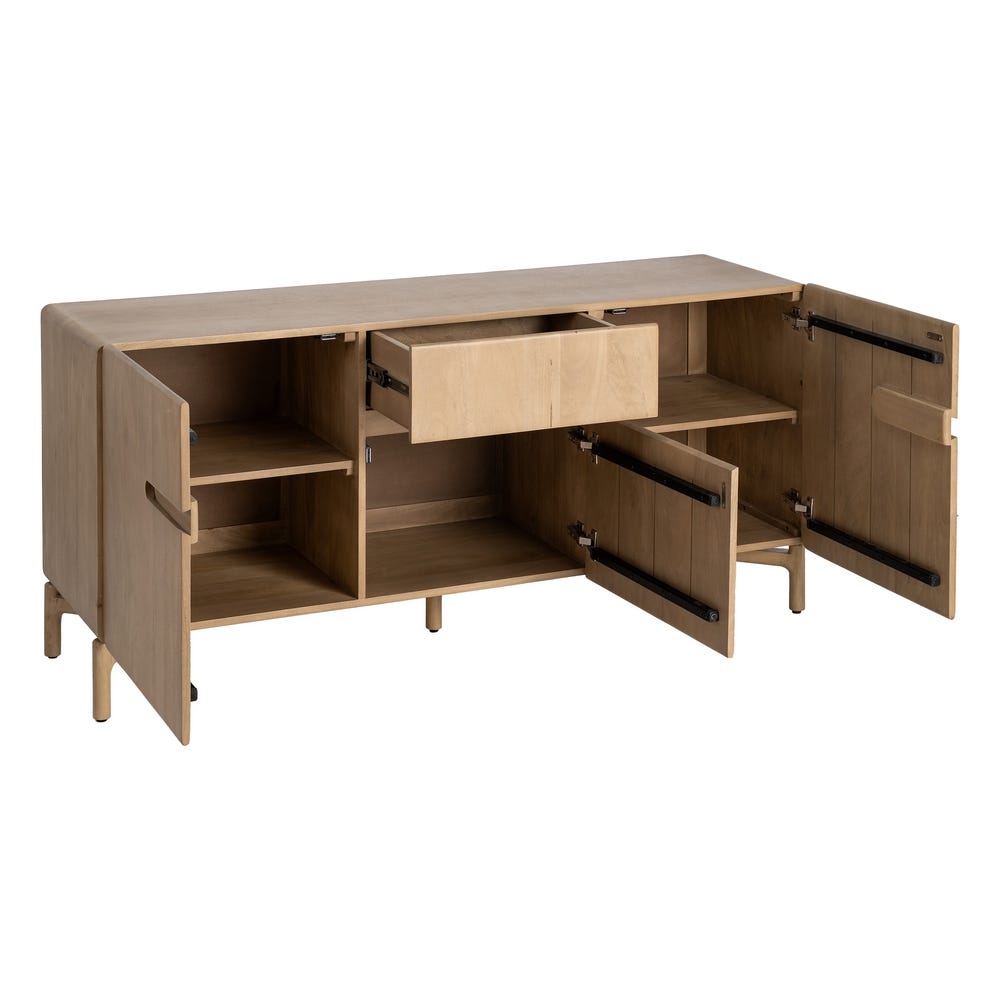 APARADOR MADERA DE MANGO SALÓN 160 X 45 X 74 CM APARADOR MADERA DE MANGO SALÓN 160 X 45 X 74 CM - Imagen 2