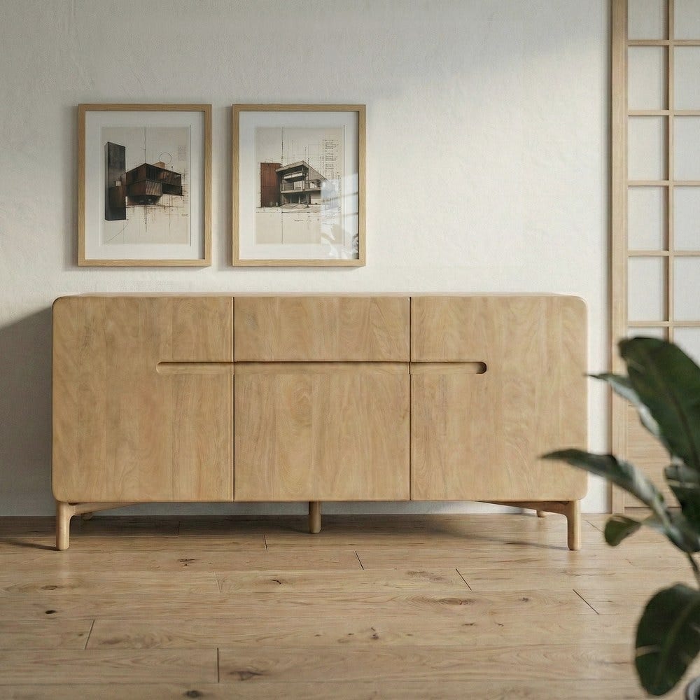 APARADOR MADERA DE MANGO SALÓN 160 X 45 X 74 CM APARADOR MADERA DE MANGO SALÓN 160 X 45 X 74 CM