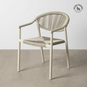 SILLA APILABLE ALUMINIO-RATTÁN PE EXT. 56,50 X 62,50 X 80,50 SILLA APILABLE ALUMINIO-RATTÁN PE EXT. 56,50 X 62,50 X 80,50