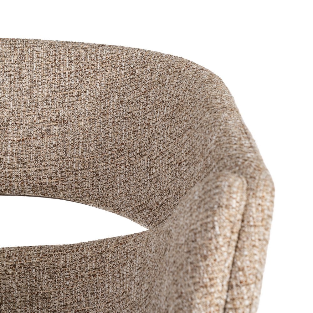 SILLA BRAZOS TAUPE TEJIDO-METAL 59 X 61 X 82 CM SILLA BRAZOS TAUPE TEJIDO-METAL 59 X 61 X 82 CM - Imagen 4