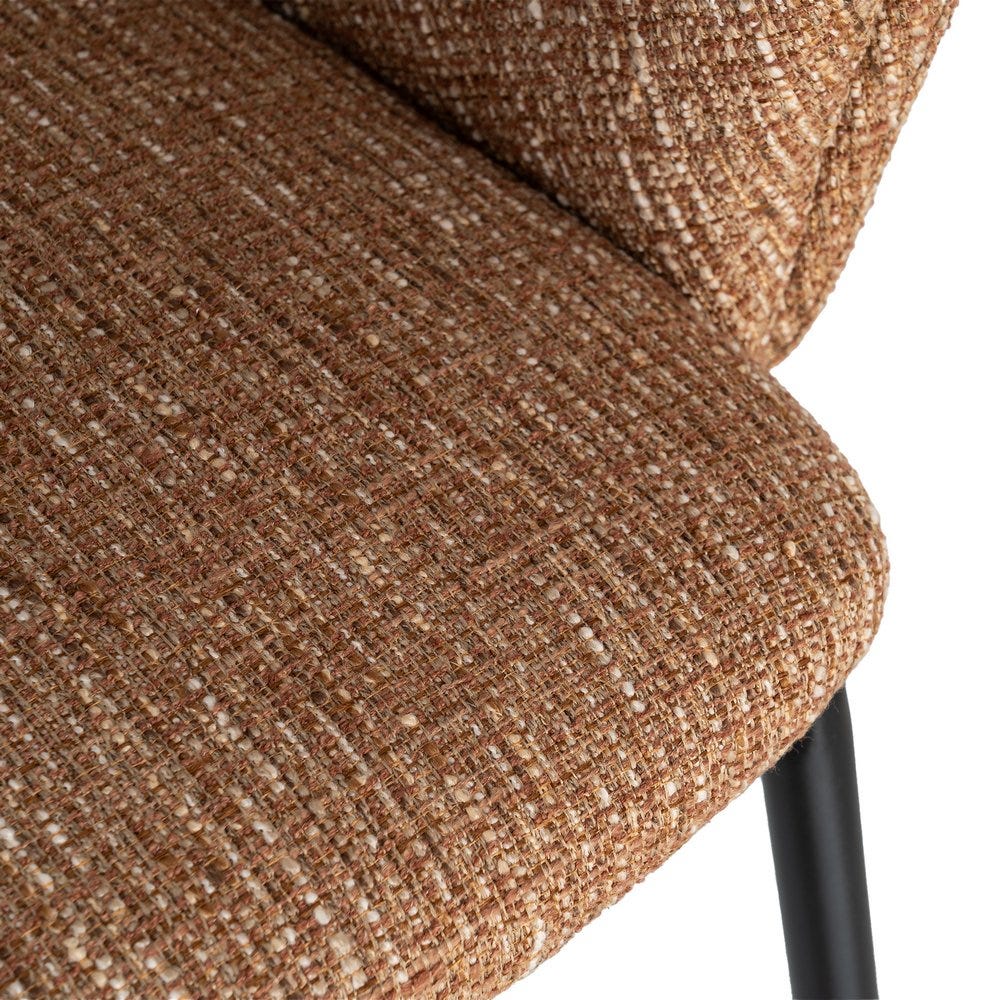 SILLA BRAZOS MOKA TEJIDO-METAL 59 X 61 X 82 CM SILLA BRAZOS MOKA TEJIDO-METAL 59 X 61 X 82 CM - Imagen 5