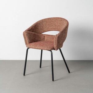 SILLA BRAZOS TEJA TEJIDO-METAL 59 X 61 X 82 CM SILLA BRAZOS TEJA TEJIDO-METAL 59 X 61 X 82 CM