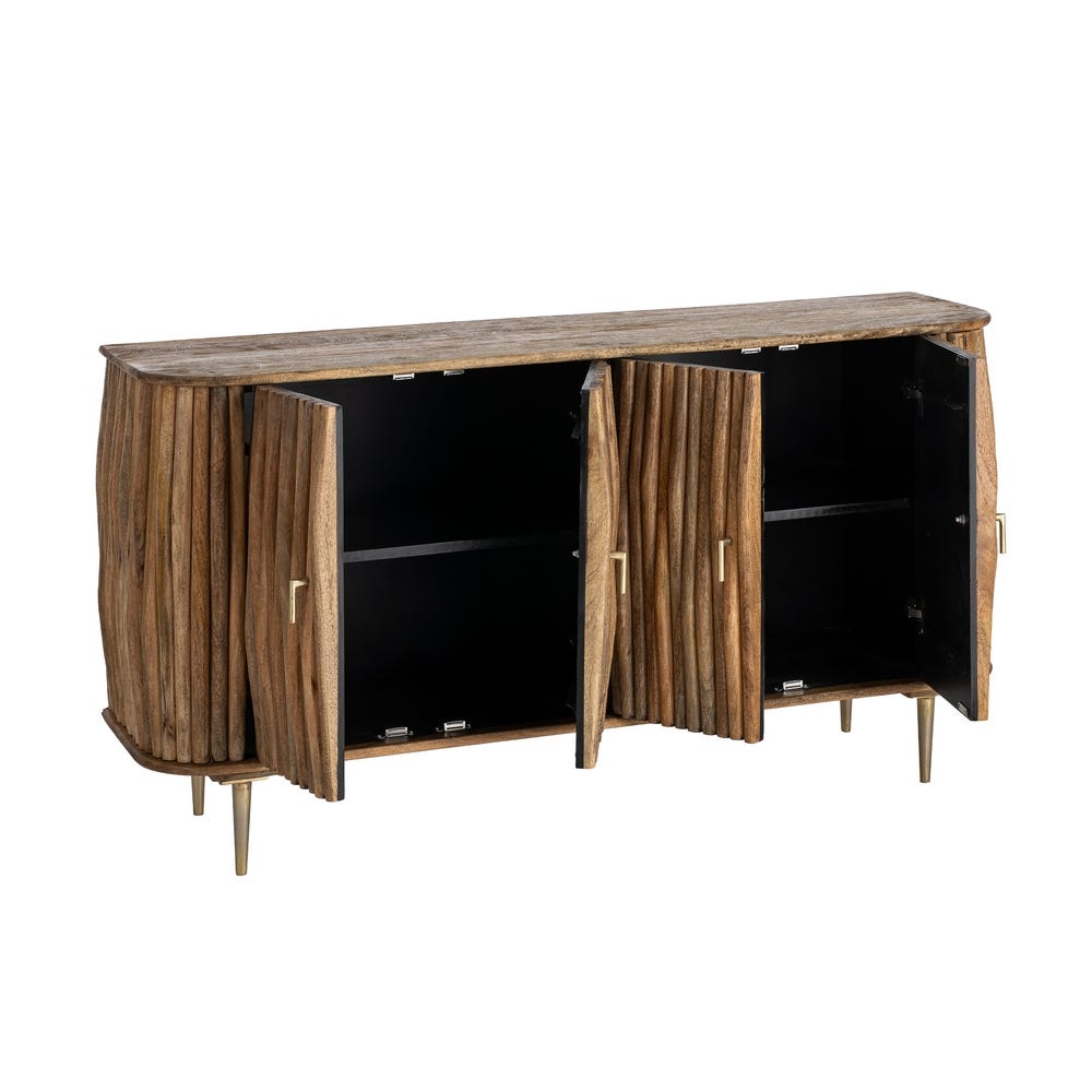 APARADOR MADERA DE MANGO SALÓN 148 X 39 X 78 CM APARADOR MADERA DE MANGO SALÓN 148 X 39 X 78 CM - Imagen 2