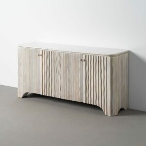 APARADOR MADERA-MÁRMOL SALÓN 153 X 41 X 73 CM