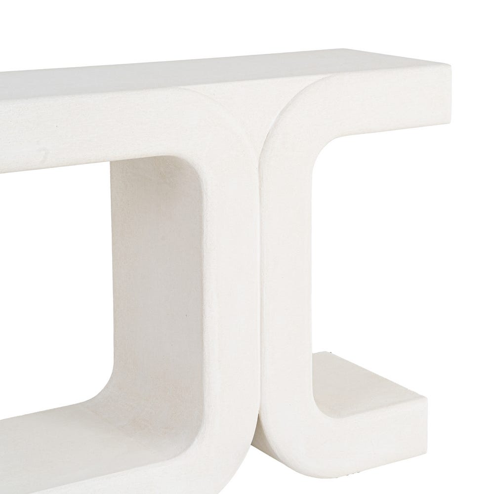 CONSOLA BLANCO DM 120 X 38 X 80,50 CM CONSOLA BLANCO DM 120 X 38 X 80,50 CM - Imagen 2