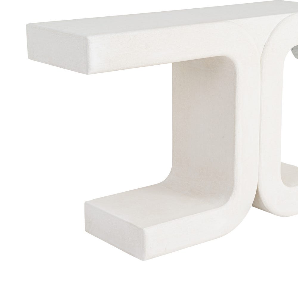 CONSOLA BLANCO DM 120 X 38 X 80,50 CM CONSOLA BLANCO DM 120 X 38 X 80,50 CM - Imagen 3