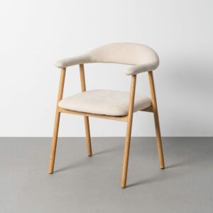 SILLA BRAZOS CREMA TEJIDO-METAL CONTRACT 56 X 50,50 X 76 CM SILLA BRAZOS CREMA TEJIDO-METAL CONTRACT 56 X 50,50 X 76 CM
