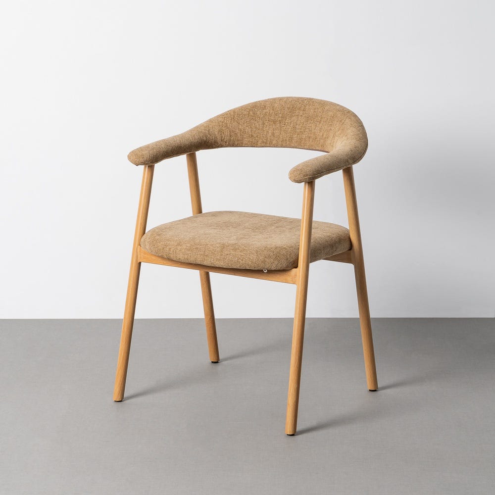 SILLA BRAZOS BEIGE TEJIDO-METAL CONTRACT 56 X 50,50 X 76 CM SILLA BRAZOS BEIGE TEJIDO-METAL CONTRACT 56 X 50,50 X 76 CM