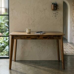 ESCRITORIO MIEL MADERA DE MANGO 130 X 65 X 76 CM ESCRITORIO MIEL MADERA DE MANGO 130 X 65 X 76 CM