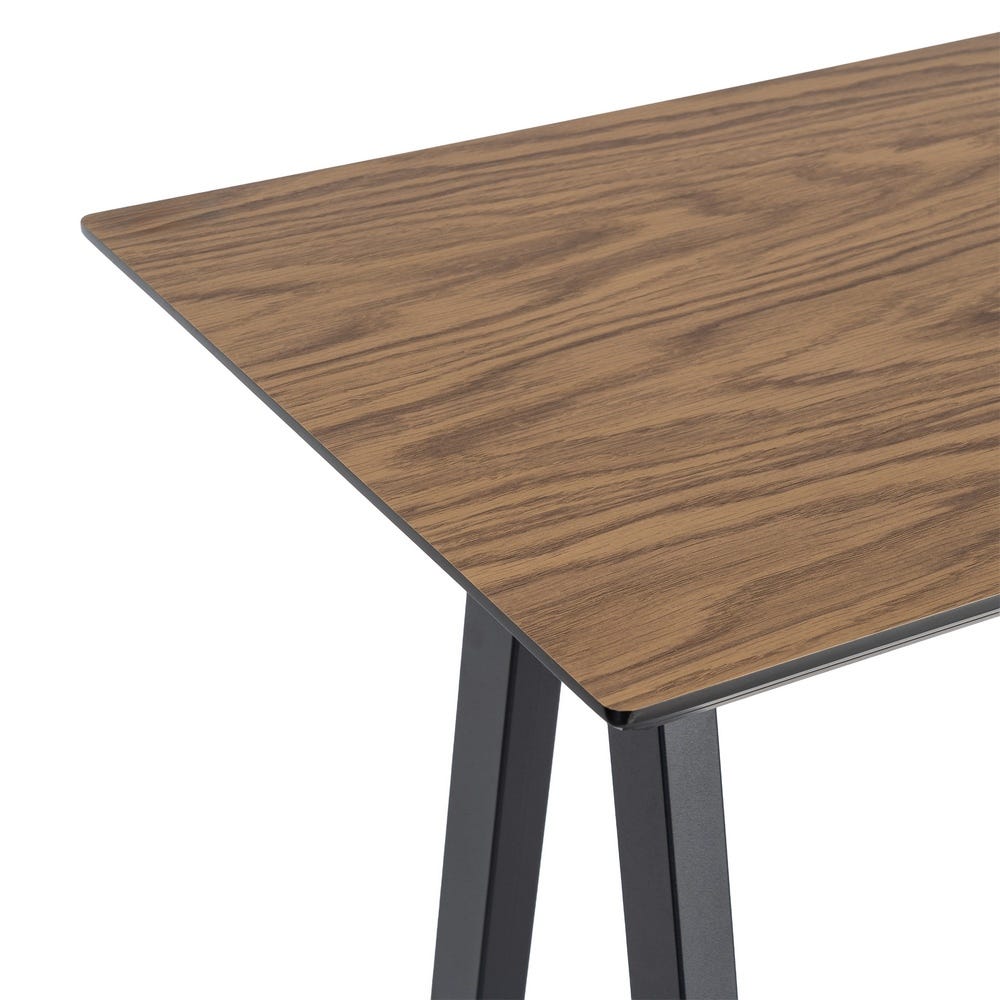 MESA ALTA NEGRO-NATURAL DM-METAL MUEBLES 138 X 50 X 100 CM MESA ALTA NEGRO-NATURAL DM-METAL MUEBLES 138 X 50 X 100 CM - Imagen 3