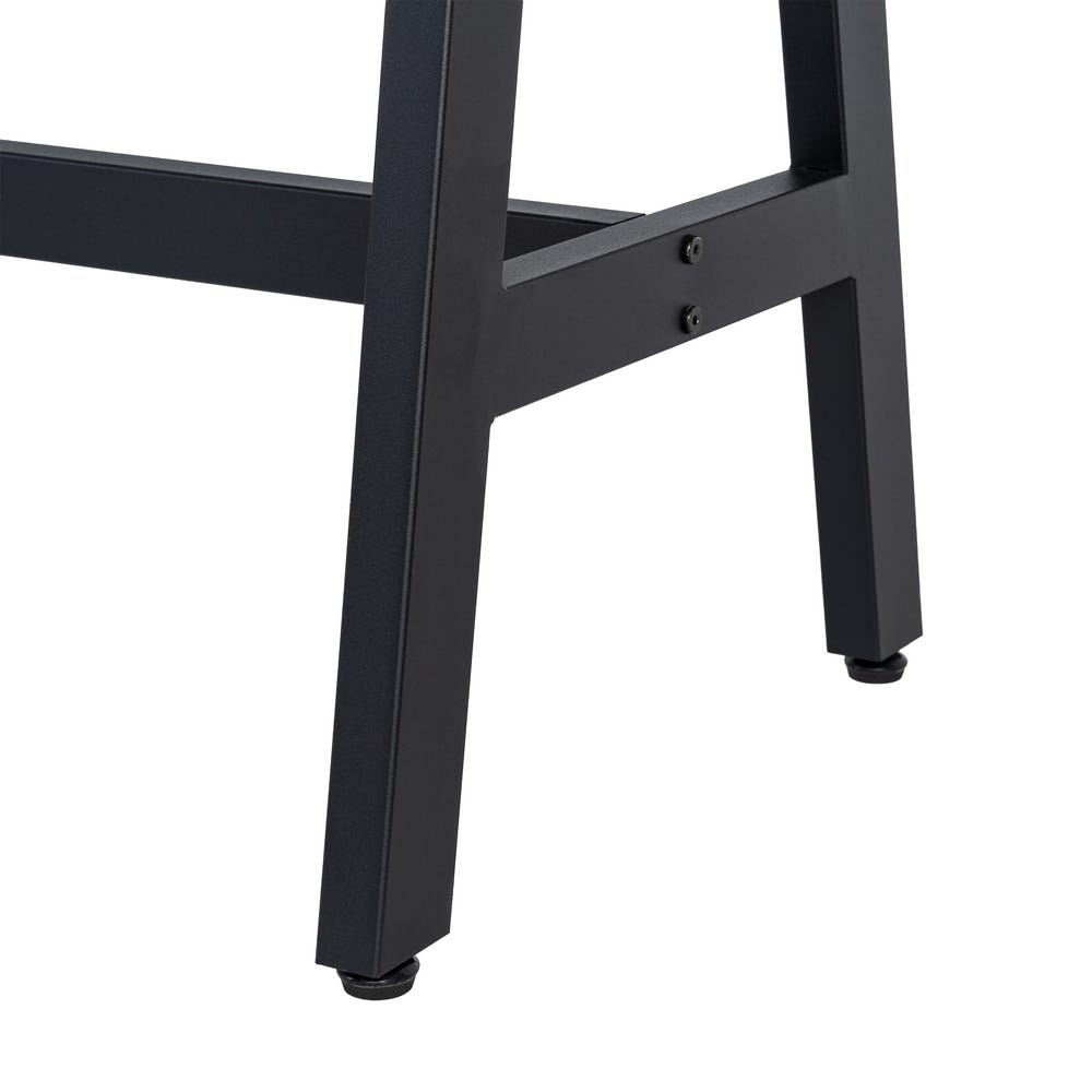 MESA ALTA NEGRO-NATURAL DM-METAL MUEBLES 138 X 50 X 100 CM MESA ALTA NEGRO-NATURAL DM-METAL MUEBLES 138 X 50 X 100 CM - Imagen 4