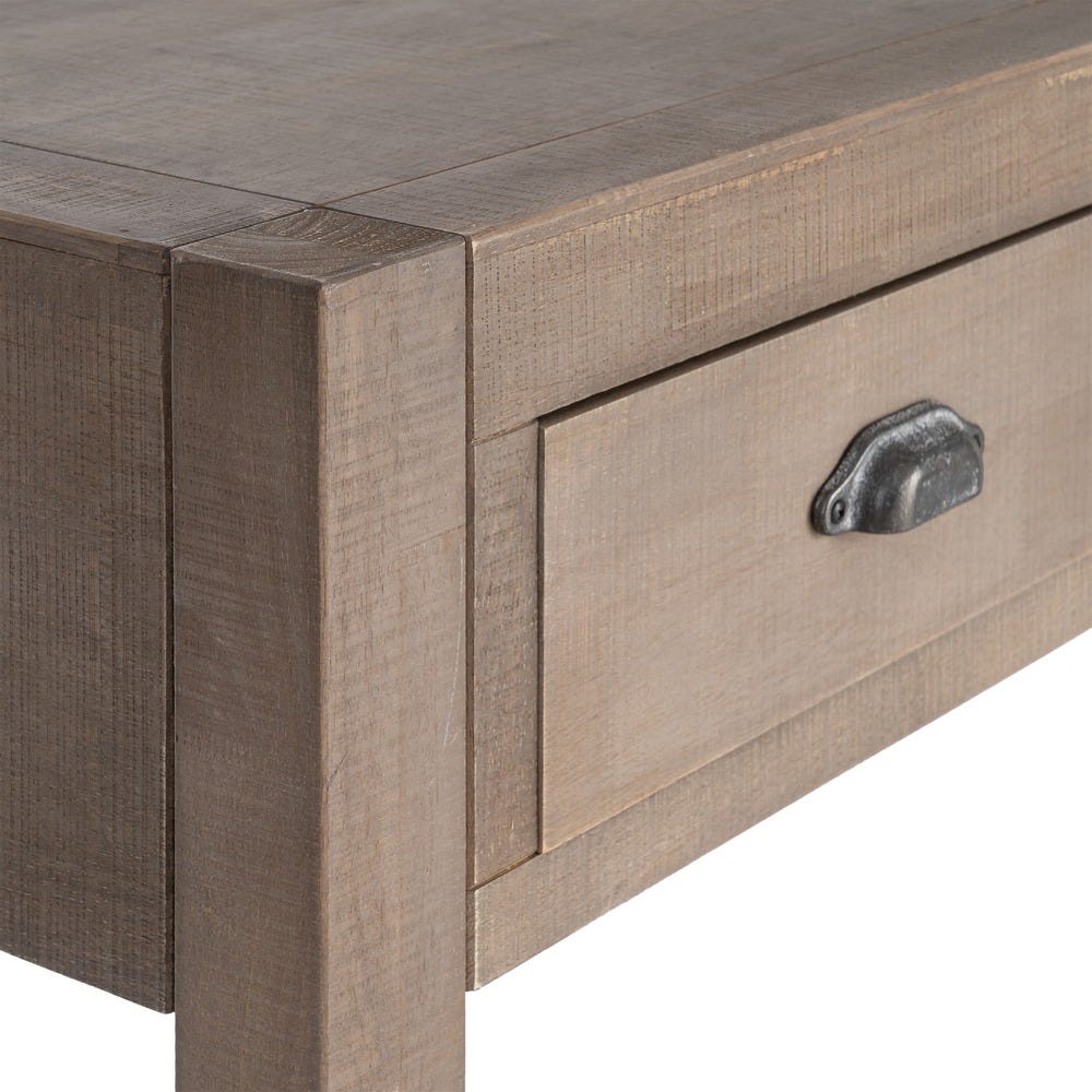 CONSOLA NATURAL MADERA 135 X 45 X 80 CM CONSOLA NATURAL MADERA 135 X 45 X 80 CM - Imagen 4