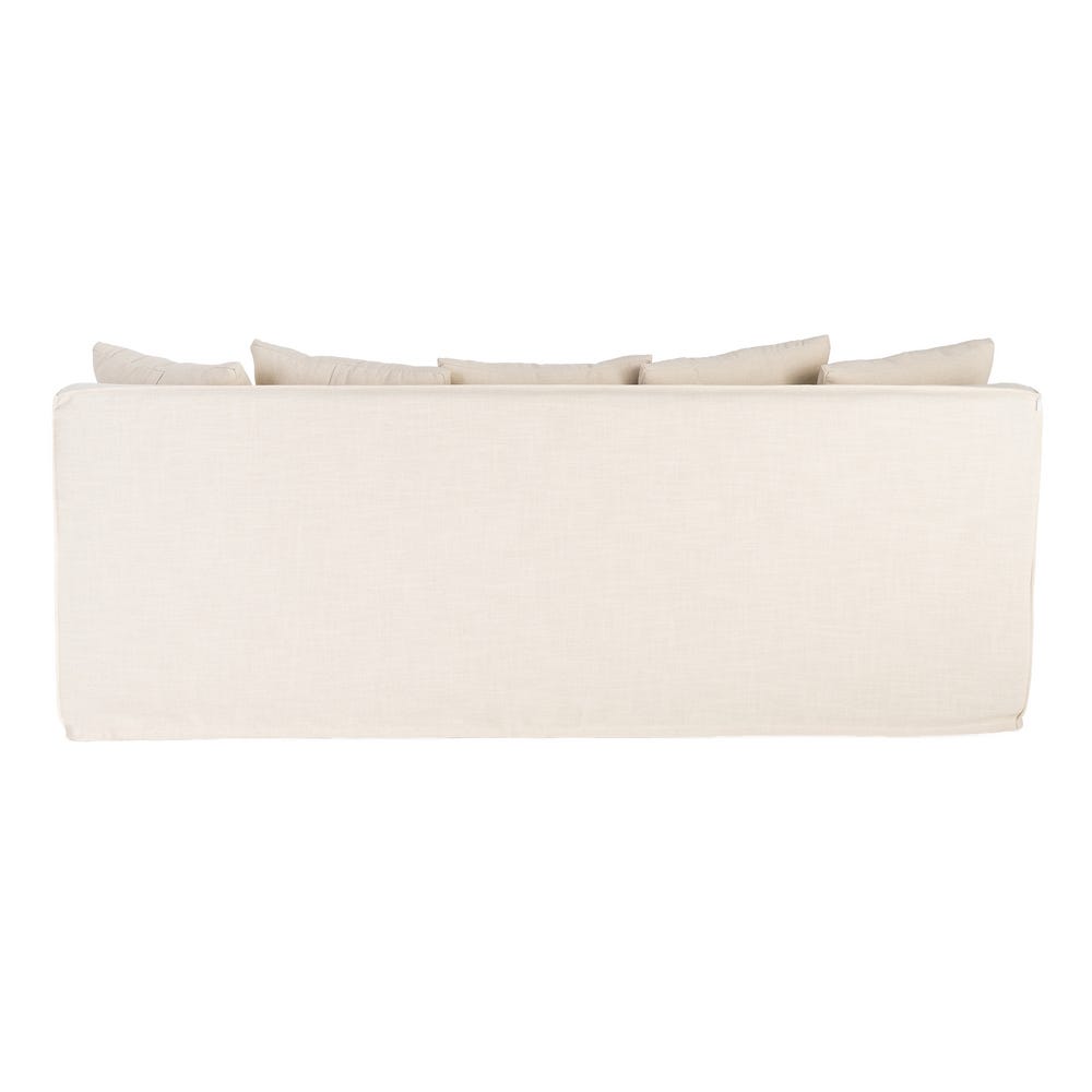 SOFÁ BEIGE TEJIDO SALÓN 215 X 92 X 78 CM SOFÁ BEIGE TEJIDO SALÓN 215 X 92 X 78 CM - Imagen 2