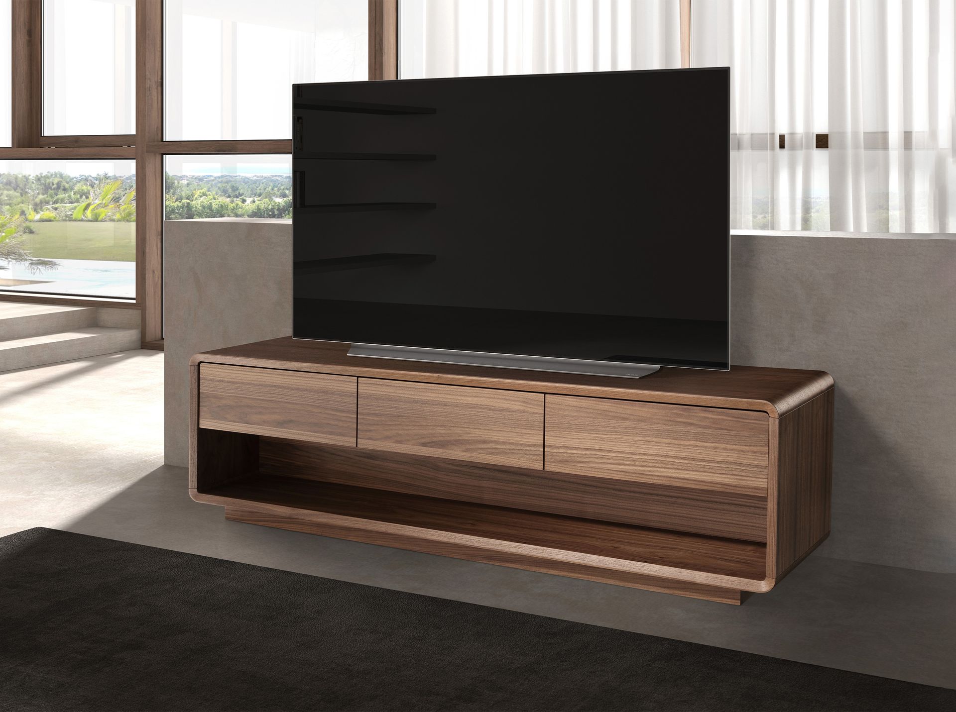 Mueble TV nogal Mueble TV nogal - Imagen 3