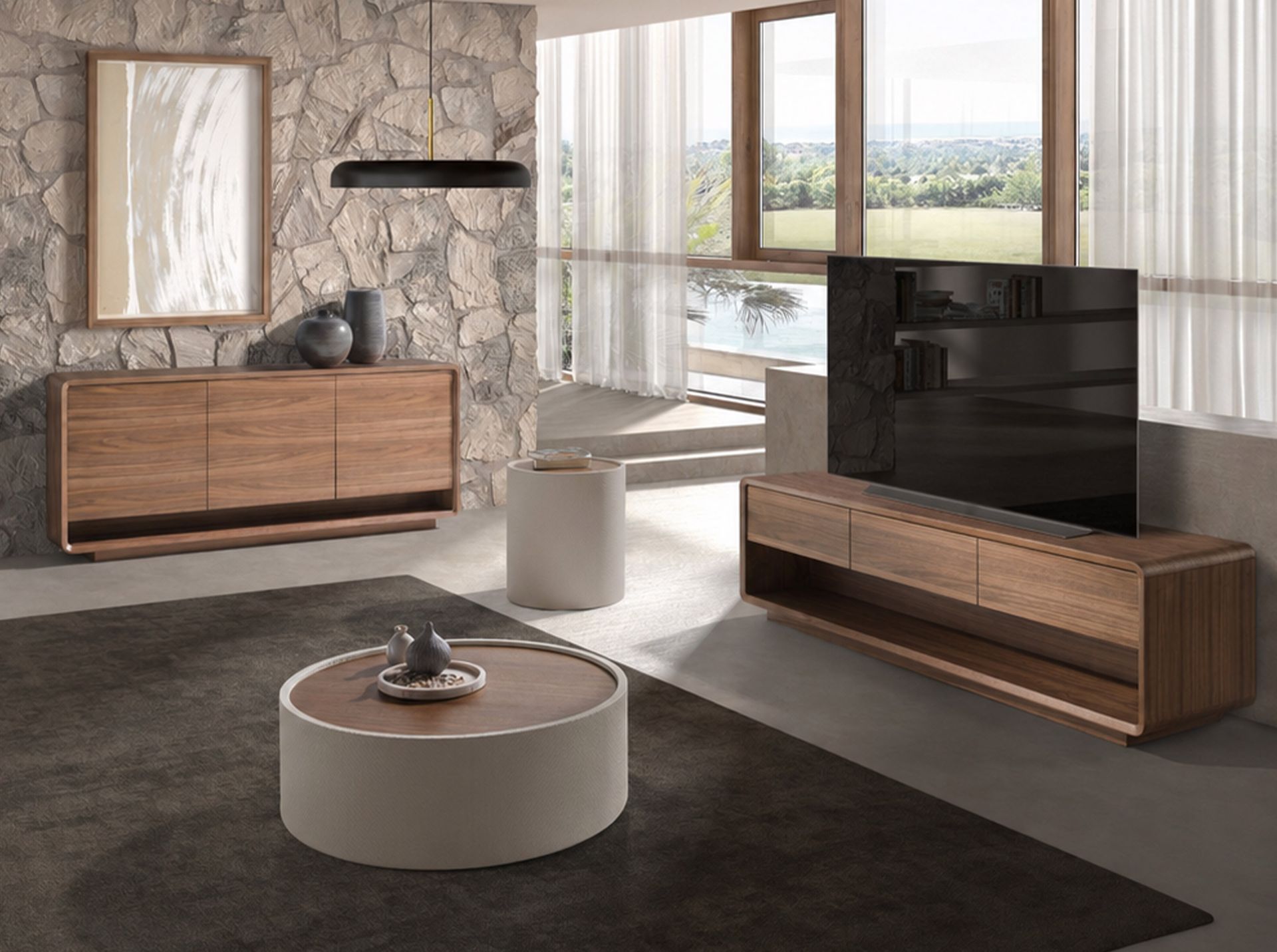 Mueble TV nogal Mueble TV nogal - Imagen 5