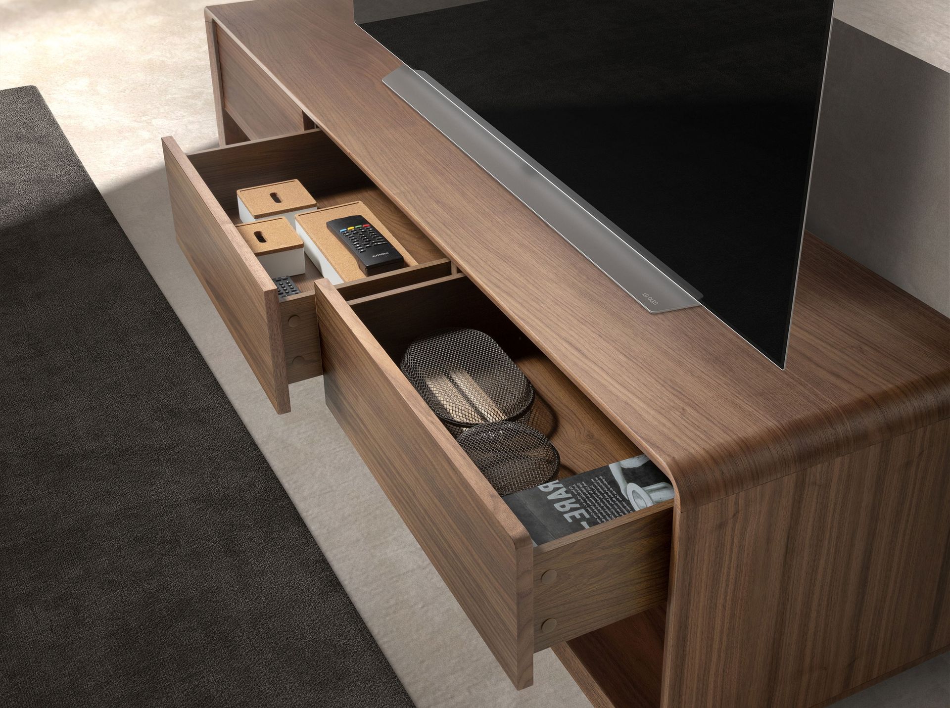 Mueble TV nogal Mueble TV nogal - Imagen 7