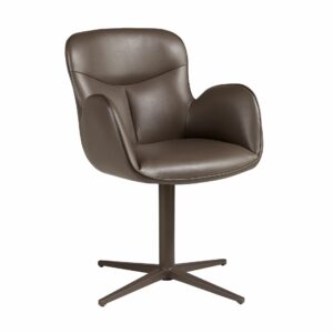 Silla giratoria polipiel marrón chocolate Silla giratoria polipiel marrón chocolate