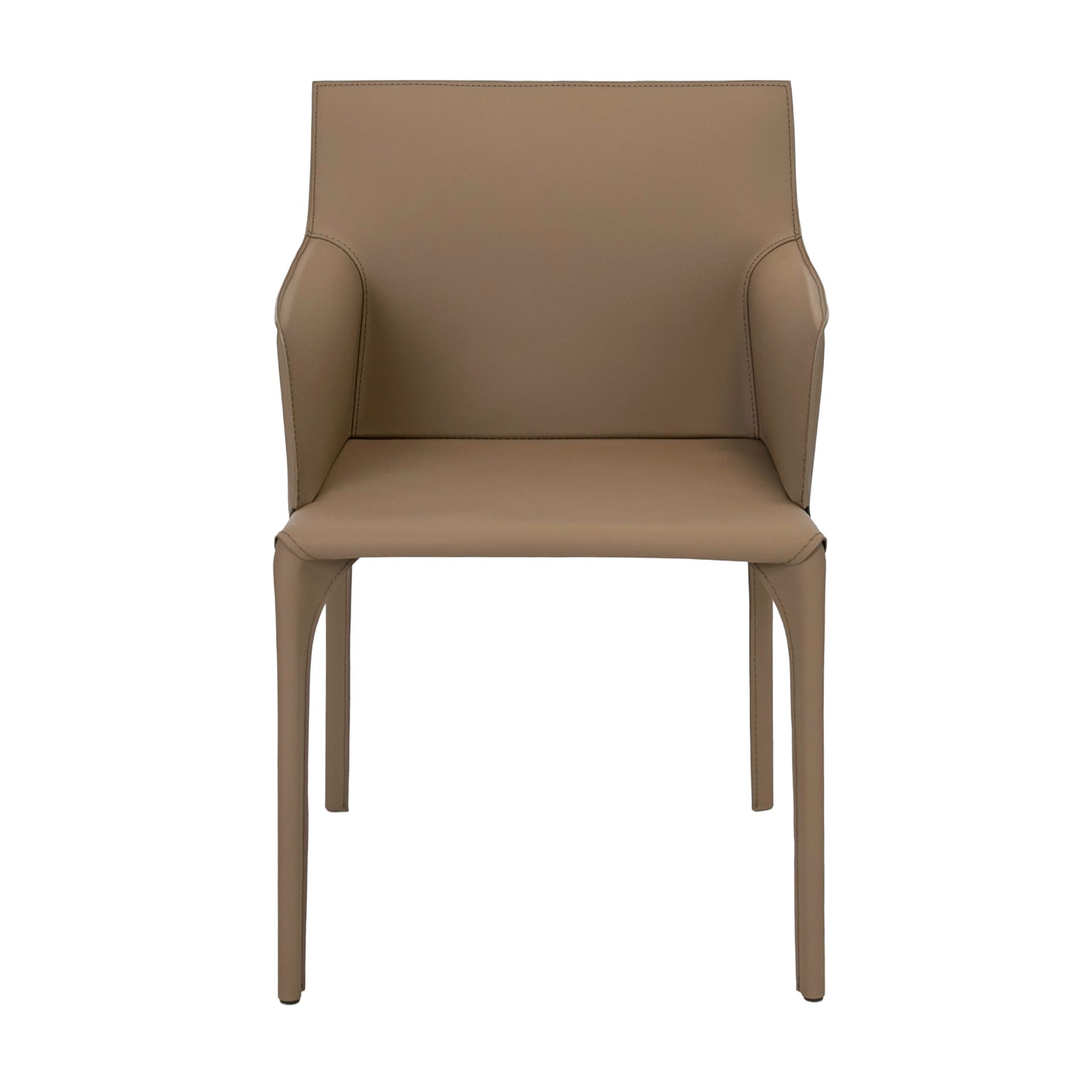 Silla piel regenerada visón Silla piel regenerada visón - Imagen 2