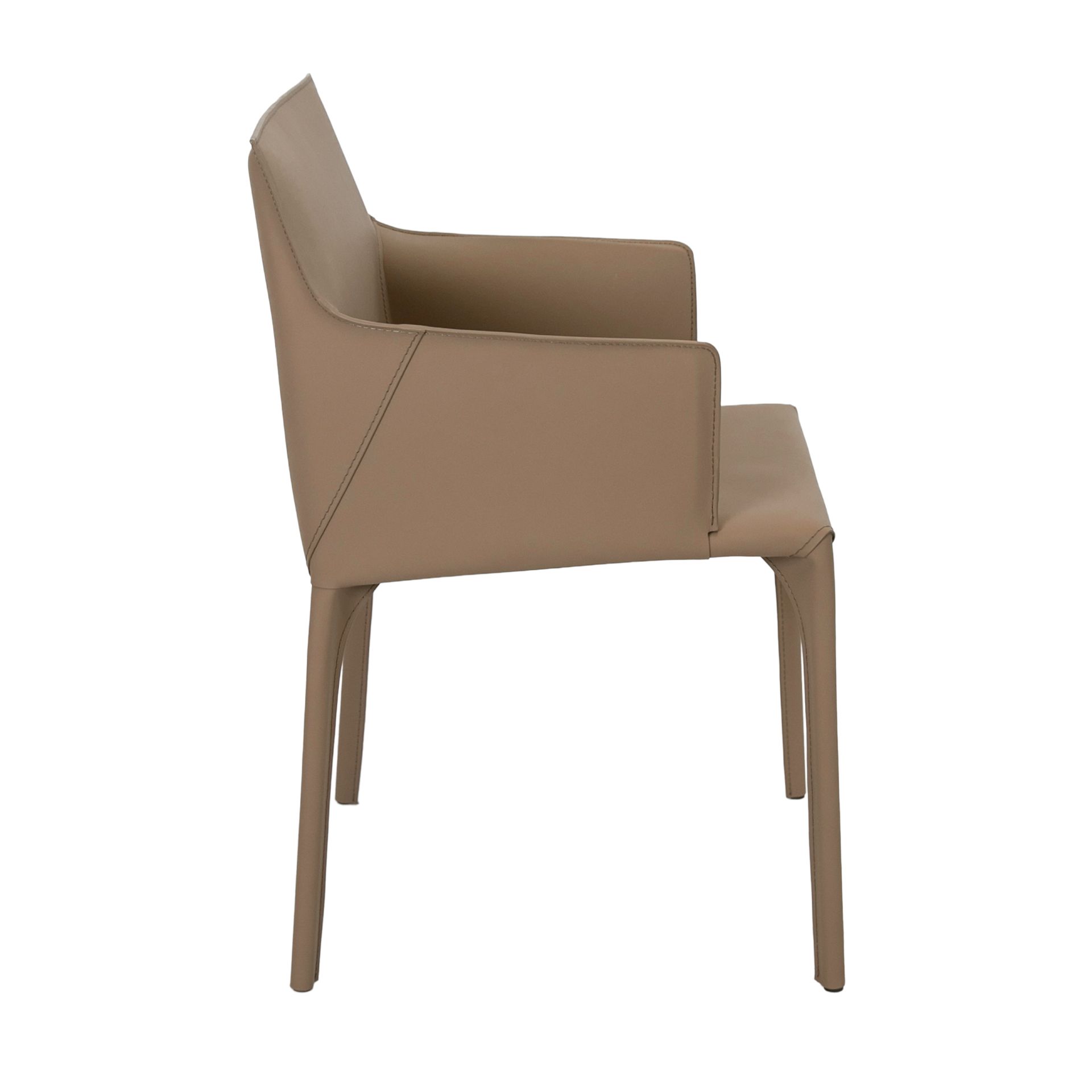 Silla piel regenerada visón Silla piel regenerada visón - Imagen 8